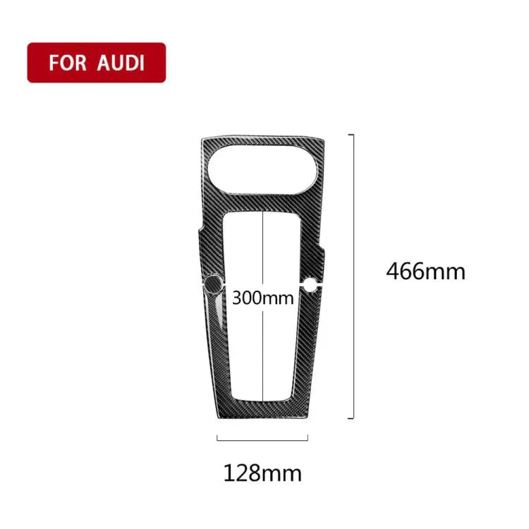 Pegatina decorativa para panel de posición de marcha de fibra de carbono para Audi A3 2014-2017, conducción a la izquierda, posición de marcha para A3
