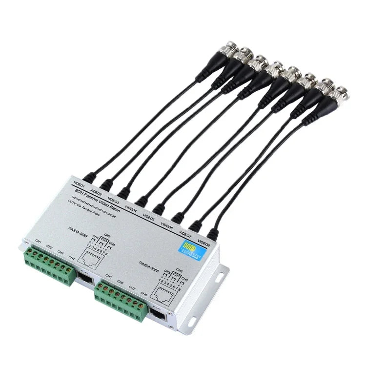 HD208 Balun de Video Pasivo CCTV HD-CVI/TVI/AHD 8CH, HD208F