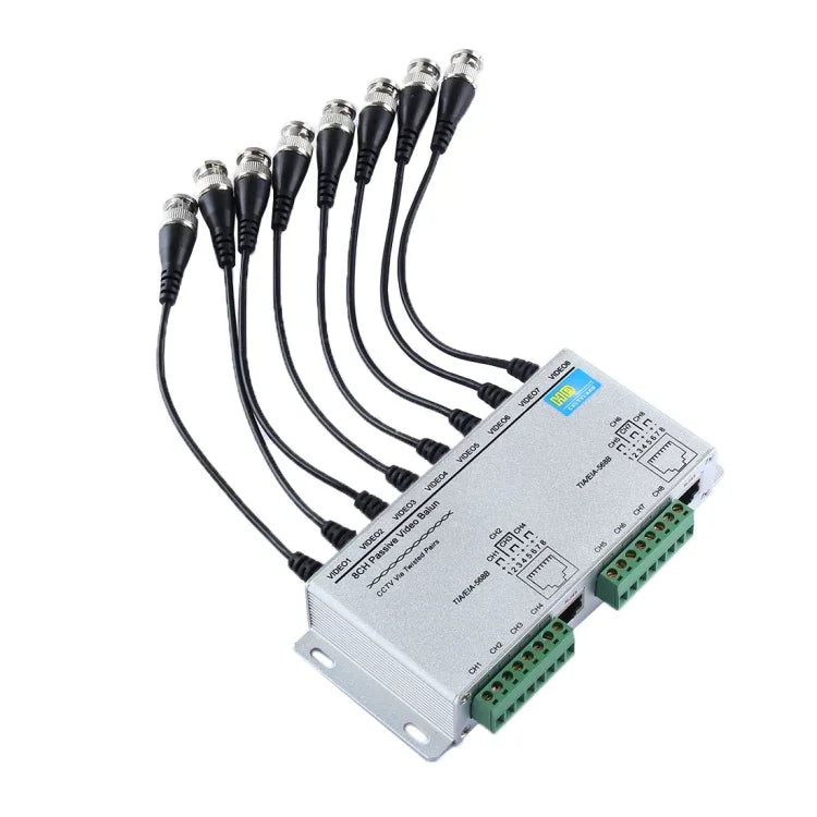 HD208 Balun de Video Pasivo CCTV HD-CVI/TVI/AHD 8CH, HD208F