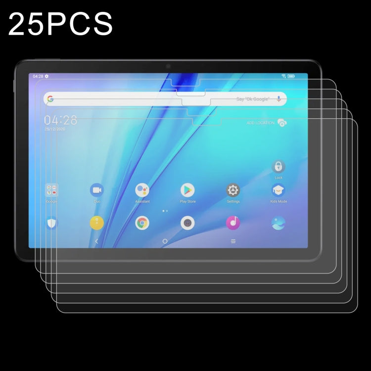 25 PCS 9H 2.5D Explosion-proof Tempered Tablet Glass Film For TCL Tab 10s / Enjoy 2 / T10 / T10S / Honor X8 / Honor 8 Lite / Lenovo K10C X6E6F / Teclast P30T, For TCL Tab 10s / Enjoy 2 / T10 / T10S / Honor X8 / Honor 8 Lite (25 PCS)
