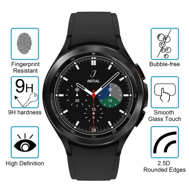 Protector de pantalla de vidrio templado 0.26mm 2.5D 9H para reloj, Para Samsung Galaxy Watch4 Classic 46mm, Para Samsung Galaxy Watch4 40mm