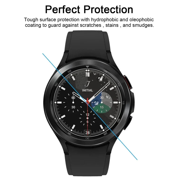 Protector de pantalla de vidrio templado 0.26mm 2.5D 9H para reloj, Para Samsung Galaxy Watch4 Classic 46mm, Para Samsung Galaxy Watch4 40mm