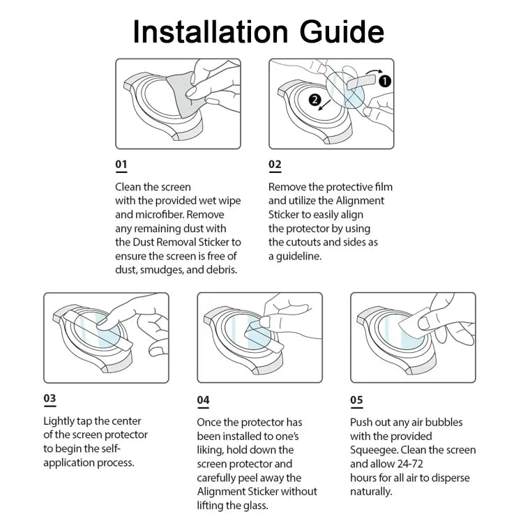 Protector de pantalla de vidrio templado 0.26mm 2.5D 9H para reloj, Para Samsung Galaxy Watch4 Classic 46mm, Para Samsung Galaxy Watch4 40mm