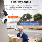 Versión Graffit Cámara de Vigilancia Inalámbrica WiFi con Panel Solar Ultra-HD para Hogar, Sin Memoria, 32GB, 64GB, 128GB