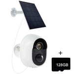 Versión Graffit Cámara de Vigilancia Inalámbrica WiFi con Panel Solar Ultra-HD para Hogar, Sin Memoria, 32GB, 64GB, 128GB