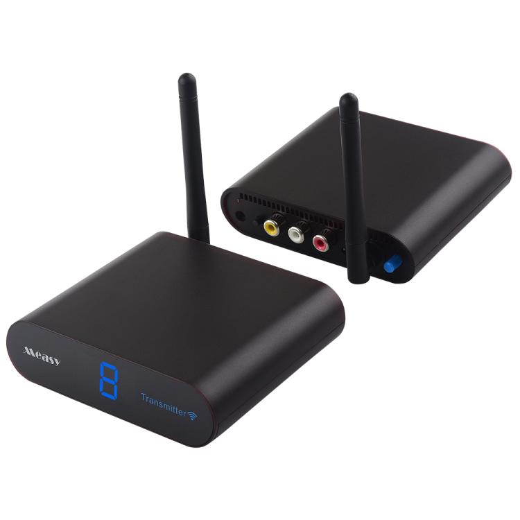 Measy AV550 5.8GHz Wireless Audio / Video Transmitter and Receiver with Infrared Return Function, Distance: 500m, AV550 Black