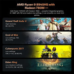 GXMO GH8 Windows 11 Pro Mini PC, AMD Ryzen 9 8945HS Octa Core Processor, No Memory, 16GB+512GB