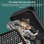 Portable 3-Setting Adjustable Pressurized Square Large Panel Shower Head Shower Nozzle