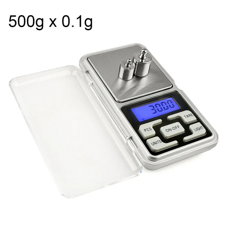 MH-100 500g x 0.1g High Accuracy Digital Electronic Portable Mini Pocket Scale Mobile Phone Weighing Scale Balance Device with 1.6 inch LCD Screen, 500g/0.1g