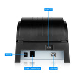 POS-5890T Portable 90mm / sec Thermal Receipt Printer, Compatible ESC/POS Command, POS-5890T/Black