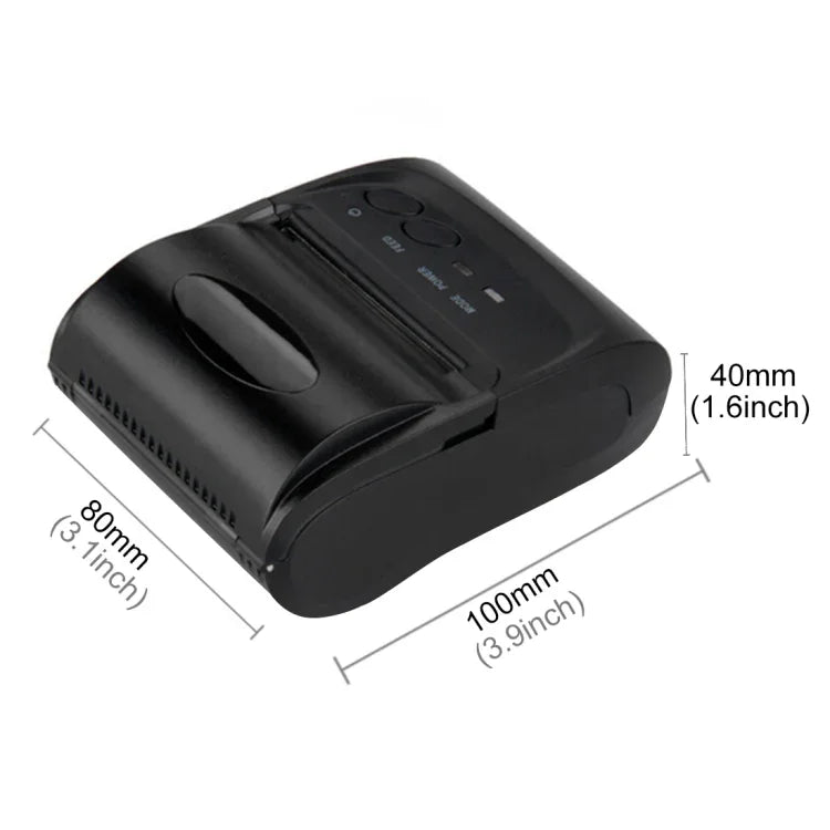 Impresora de Recibos Térmica de Línea Bluetooth POS-5802 (Negra), POS-5802