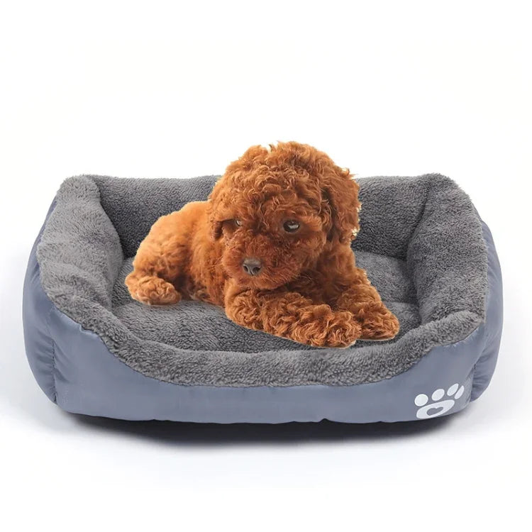 Alfombrilla para perrera para mascotas cálida auténtica para las cuatro estaciones en colores caramelo, alfombrilla para perros Teddy, Tamaño: S, 43×32×10cm, Tamaño: S