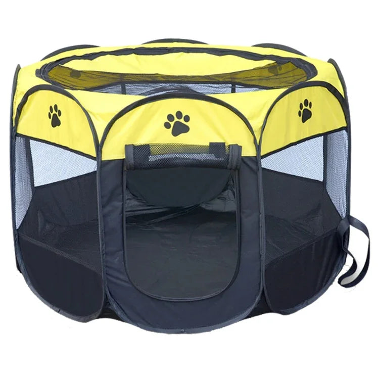 Tienda para perros impermeable de tela Oxford de moda, plegable, octagonal, cerca para mascotas al aire libre, S, Tamaño: 73 x 73 x 43cm, Tamaño: S (Amarillo), Tamaño: S (Rojo), Tamaño: S (Magenta), Tamaño: S (Azul), Tamaño: 73 x 73 x 43cm (Café)