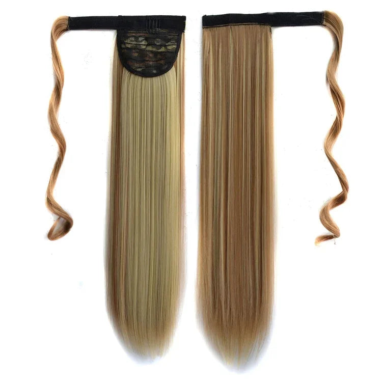 16H613# Invisible Seamless Bandage-style  Wig Long Straight Hair Wig Ponytail, 16H613#