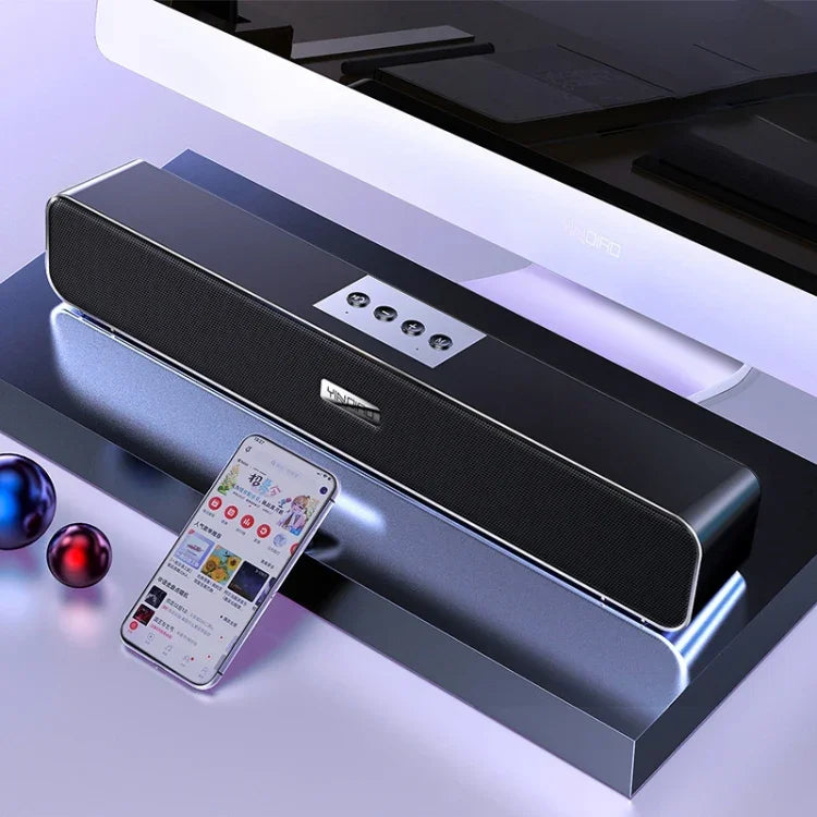 YINDIAO A36 Bluetooth 5.0 Smart Subwoofer Computer Wireless Bluetooth Speaker, Bluetooth Upgrade Version, Bluetooth Upgrade Version(Black)