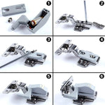 0.3W Universal Inner Hinge LED Sensor lamp Cupboard 3 LEDs Night light Auto ON/OFF Bulb, 1 PCS White Light, 1 PCS Warm White