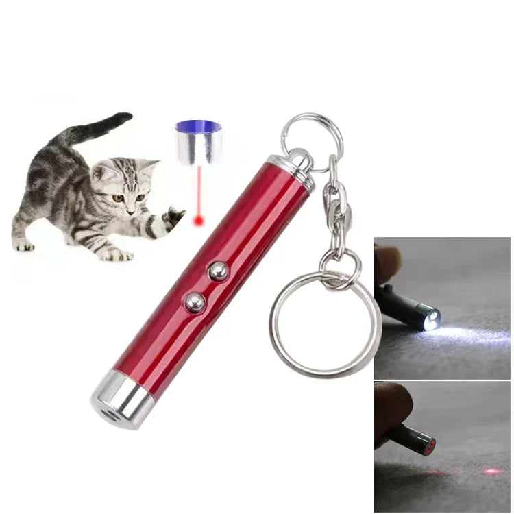 قلم ليزر قطط مضحك بنقطة حمراء LED
