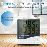 3.8 inch LCD Digital Temperature & Humidity Meter with Clock / Calendar (HTC-1), HTC-1