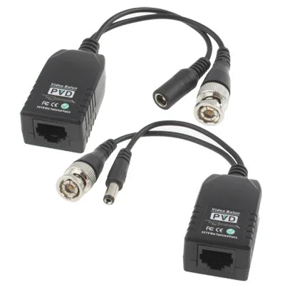 Conector Balun Pasivo de Potencia y Video 1-CH, 1-CH