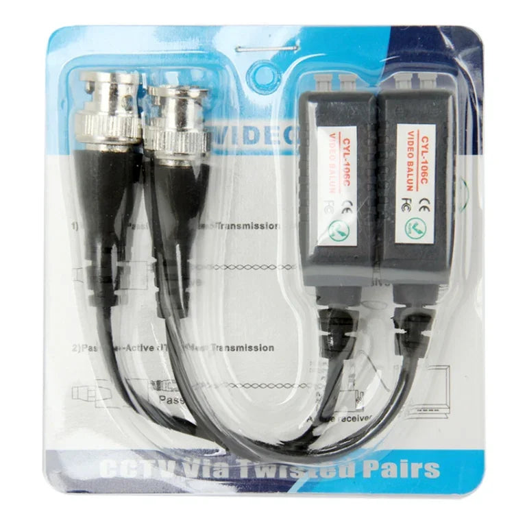 2 pcs Balun Pasivo de Video de Canal Único CYL-106C, CYL-106C