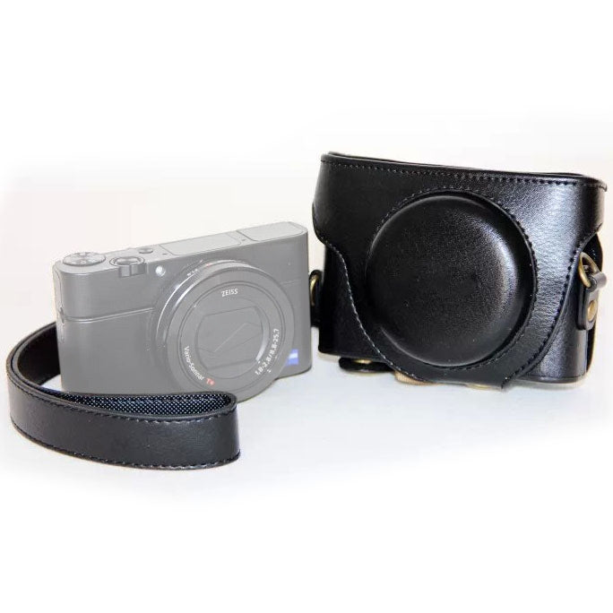 Retro Style PU Leather Camera Case Bag with Strap for Sony RX100 M3 / M4 / M5