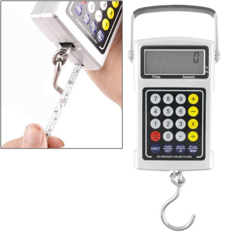 7 in 1 Multifunction Electronic Fishhook Scale (50KG/20g), 7 in 1 50kgx10g