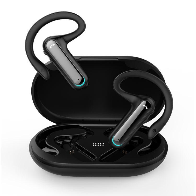 FW5 Non-in-Ear BT5.2 Wireless Sport Bone Conduction TWS Earphones Support Voice Assistant, FW5 Black, FW5 Blue