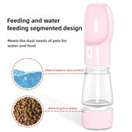 Taza multiusos para viajes al aire libre para mascotas, color sólido, impresa