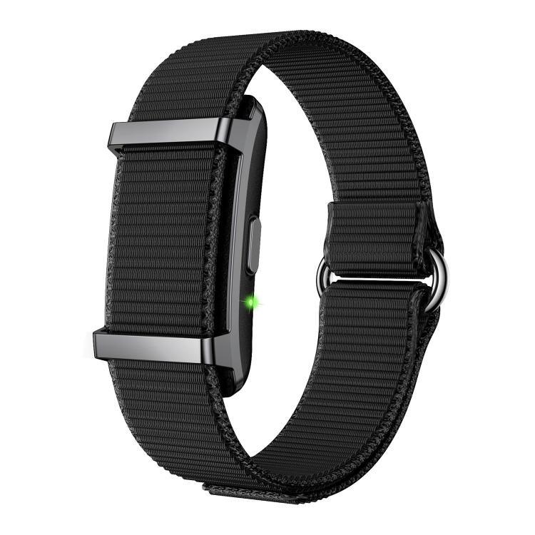 Pulsera inteligente BT sin pantalla Y25 con correa de nailon, compatible con monitoreo de sueño / frecuencia cardíaca / registros de datos de ejercicio