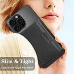 Tri-Fold Magnetic Vegan Leather Card Bag