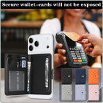 Diamond-Patterned Magnetic Vegan Leather Card Bag