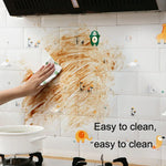 5 PCS Kitchen Cabinet Stove Range Hood Oil-Proof Self-Adhesive Sticker, Transparent Type