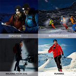 Gorro tejido con luz LED para correr de noche, pesca nocturna al aire libre, Bluetooth 5.0