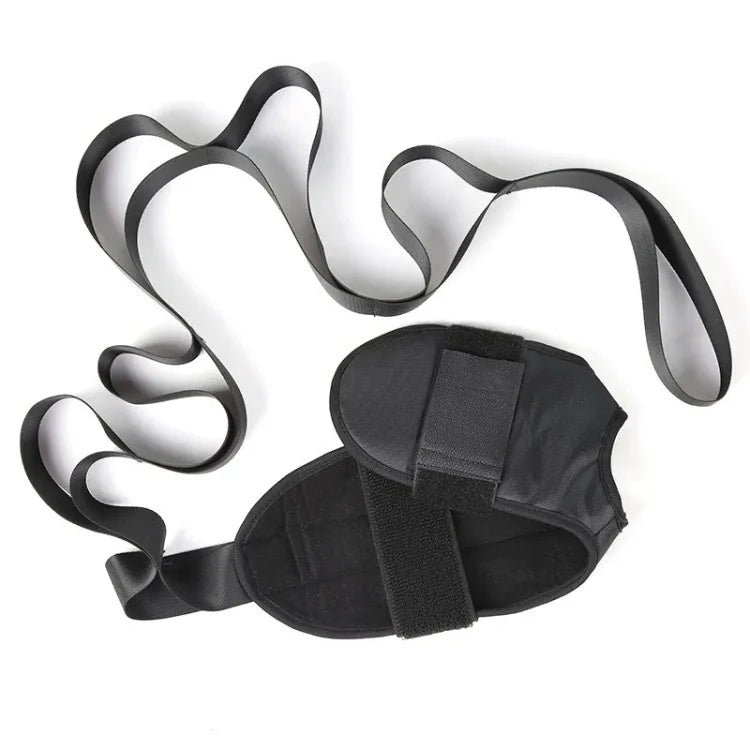Yoga Stretch Trainer Rehabilitation Correction Belt Foot Drop Stretcher, Oxford Black