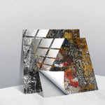 PVC Crystal Covered Film Geometric Pattern Tile Wall Sticker, 20 PCS 20cm