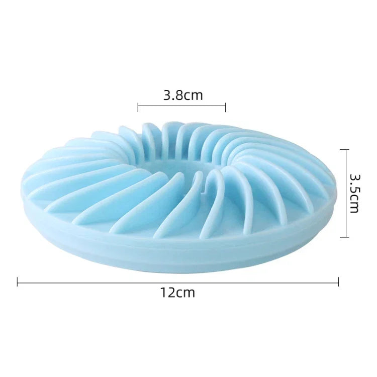 Juguetes divertidos para mascotas para evitar comida perdida, juguete interactivo resistente a mordidas para perros, forma redonda verde, forma redonda azul, forma redonda rosa