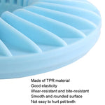 Juguetes divertidos para mascotas para evitar comida perdida, juguete interactivo resistente a mordidas para perros, forma redonda verde, forma redonda azul, forma redonda rosa