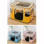 Valla Plegable Rectangular para Mascotas Cuarto de Entrega para Perros y Gatos, M, XL