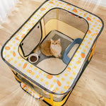 Valla Plegable Rectangular para Mascotas Cuarto de Entrega para Perros y Gatos, M, XL