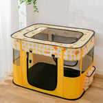 Valla Plegable Rectangular para Mascotas Cuarto de Entrega para Perros y Gatos, M, XL
