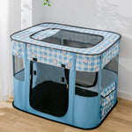 Valla Plegable Rectangular para Mascotas Cuarto de Entrega para Perros y Gatos, M, XL
