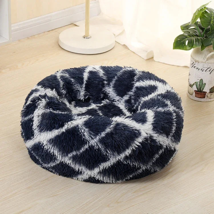 Perrera Redonda para Mascotas de Pelo Largo Cama Cálida para Mascotas, 40cm, 50cm, 60cm