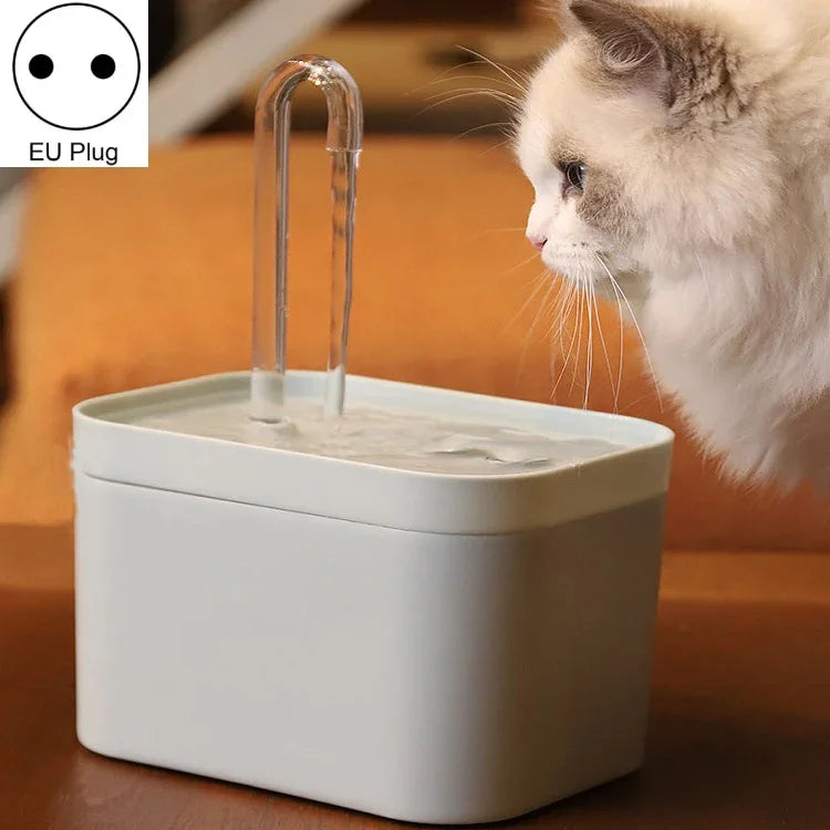 Fuente automática de agua con circulación para gatos, enchufe US (110V), enchufe EU (230V), USB (5V), USB anti-secado