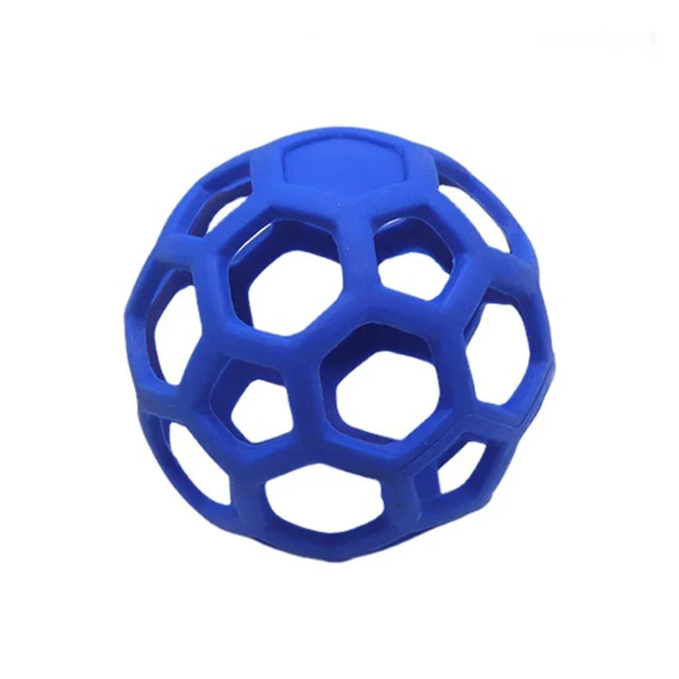 1030001 Juguete para perros pelota hueca resistente a mordidas, bolas de goma elásticas para mascotas, especificación:, hueca, con campana, tenis