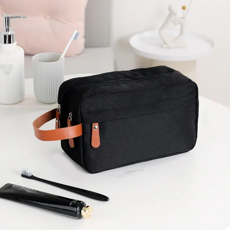 Men Double-layer Travel Toiletry Bag Travel Accessories Portable Moisture-proof Bag