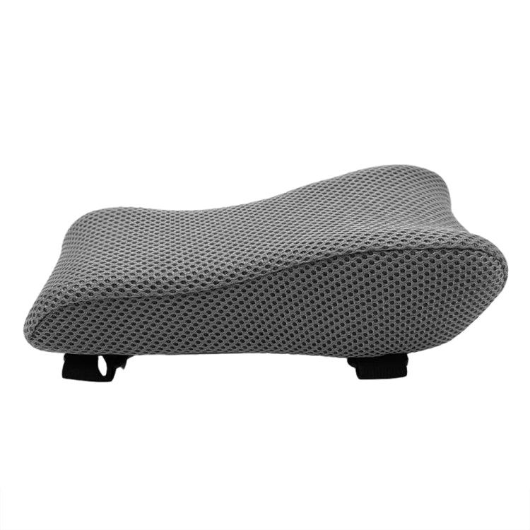 Curve Three-dimensional Support Memory Foam Office Chair Armrest Pad, Black, Gel Grid, Grid, Gray Grid, Gray