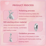 S925 Sterling Silver Oxidized Couple Dancing Pendant