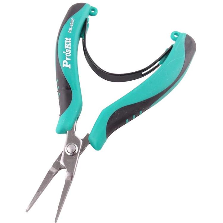 ProsKit PM-396H Stainless Steel Non-Toothed Flat-Nose Pliers Precision Electronic Flat-Jaw Pliers, PM-396H