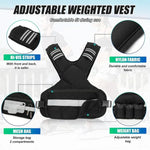 Fitness Adjustable Weights Reflective Sports Cests, 5KG