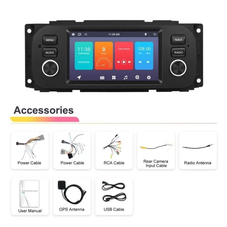 5 Inch Landscape Android Car Player Car Central Control All-In-One Unit, Standard, Standard+12 Lights Camera+Mic